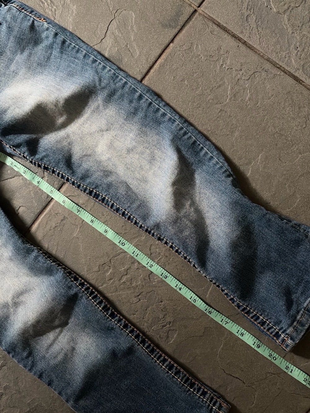 Maurices Medium Blue Cropped Distressed Stretch Jeans - Picture 6 of 8